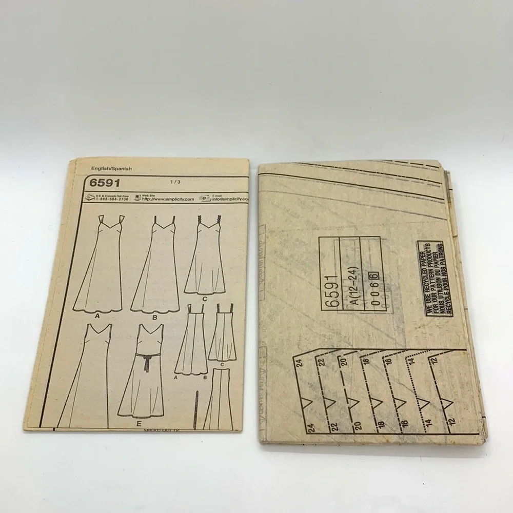 New Look UNCUT 6591 Sewing Pattern Bin 12 Size A (Seven sizes in one) 12 - 24 - Picture 4 of 5